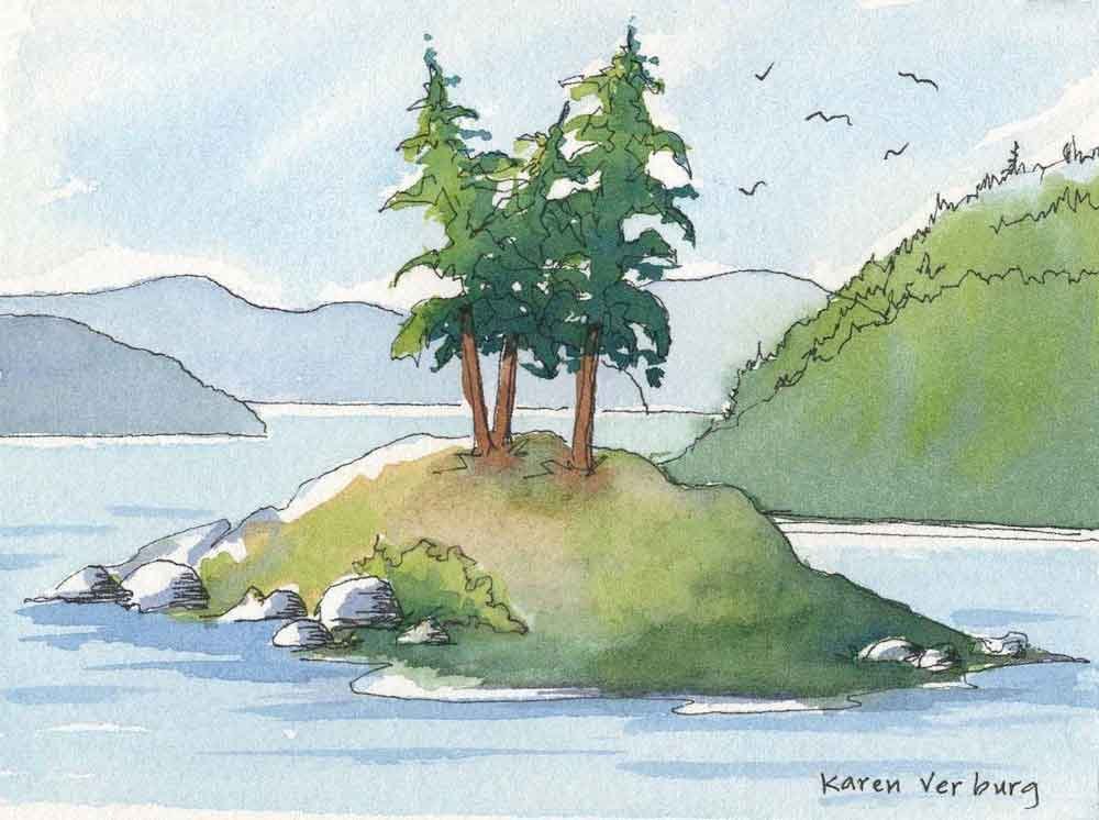 Image of Indian Island Painting