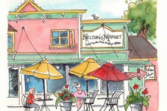 Sketch of Nelson's Market