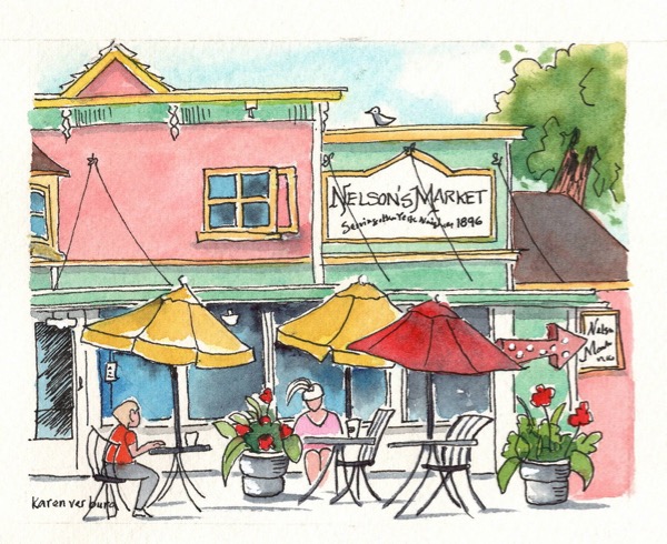 Sketch of Nelson's Market